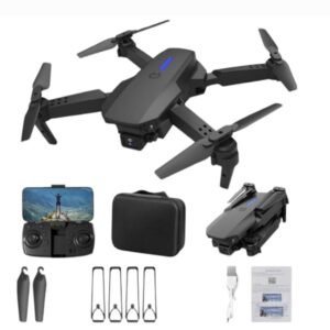 Dual camera drone with 720p camera live video, wifi drone for adults with wide angle camera long flight time (1 piece)