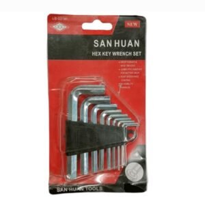 Allen key wrench set hexagon set of 9 (pack of 1)