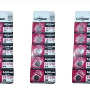 Micro lithium cell CR 1220 3V (pack of 5 cell)