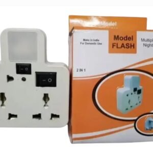 Multi plug with flash night lamp (pack of 1)