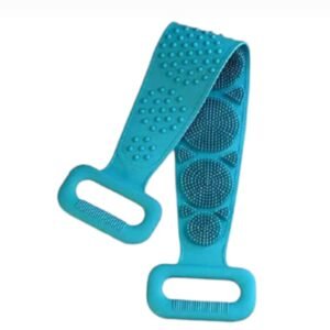 Sillicon back scrubber towel for men & women, multicolour (1 piece)