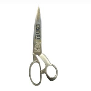 Tulsi metal scissors with golden polish, length-9inch (1 piece)