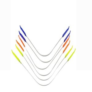 Steel tongue cleaner multicolour (12 piece)