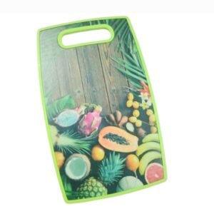 Printed choping board for fruits and vegetables, multicolor (1 piece)