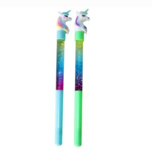 Unicorn glitter pen for kids, multicolour (1 piece)