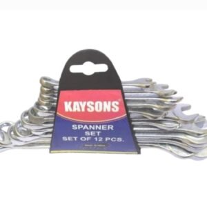 Combination spanner wrench set of 12
