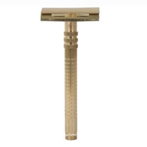 Long handle double edge safety razor brass razor for men and women (1 piece)