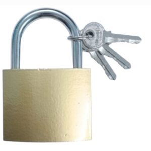 Pressing lock 25mm with 2 keys (1 piece)