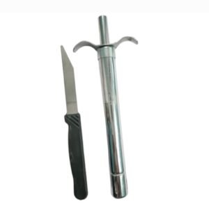 Red fire lighter and knife combo length knife 6inch, lighter 6.75 (1 piece)