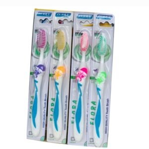 Soft Ivory plastic toothbrush (1 piece)