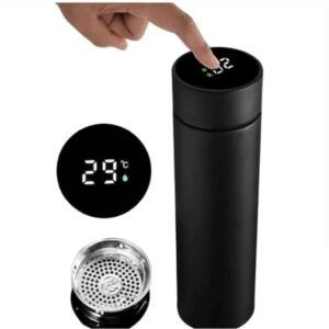 Stainless steel hold and cold temperature water bottle multicolour (1 piece)