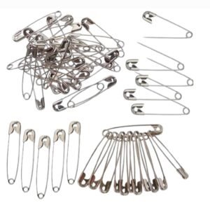Big size 20 safety pins for saree silver Premium nickel plated perfect for clothes, crafts and more