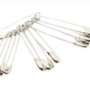 Safety pins silver premium nickel plated medium perfect for clothes,, crafts, sewing, pinning etc (pack of 10)