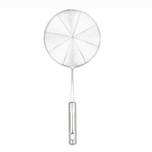 Stainless steel big size jharal puri strainer/ deep fry strainer (1 piece)