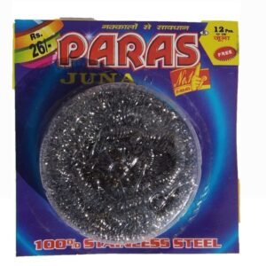 Paras multipurpose stainless steel scrubber (12+1 piece)