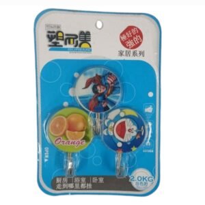 Adhesive hook for wall multidesign, pack of 3