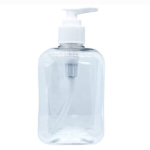 Empty transparent pump bottle (1 piece)